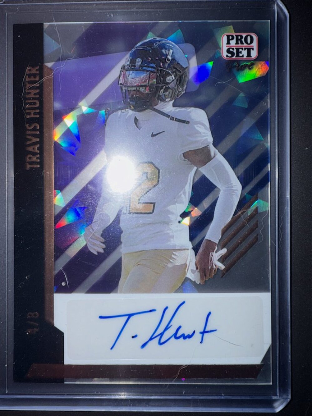 Travis Hunter Auto | 2024 Leaf Pro Set | Crystal | BA-TH3 4/8